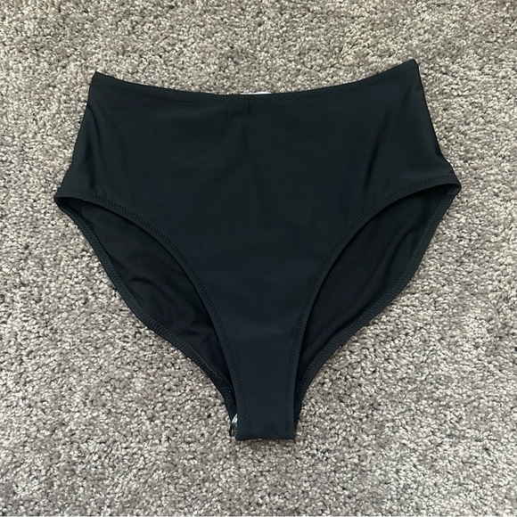 NWT Sleeper High Waisted Bikini Bottoms Size Extra Small XS Black - Picture 1 of 5